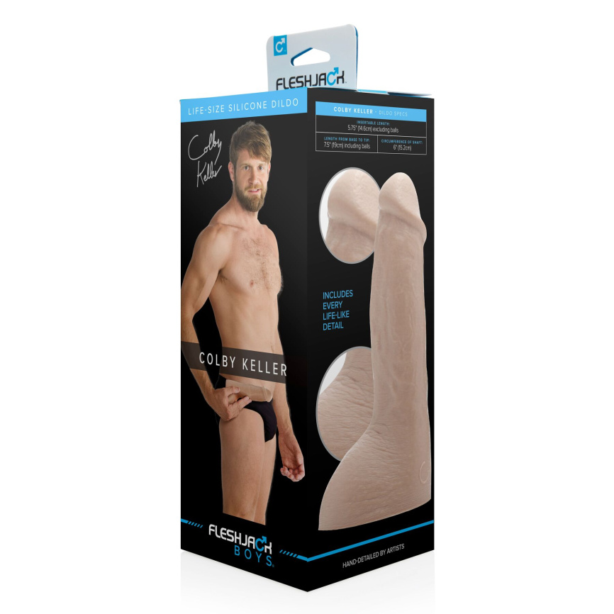 Фалоімітатор Fleshjack Boys: Colby Keller Dildo, за зліпком пеніса порноактора фото 5