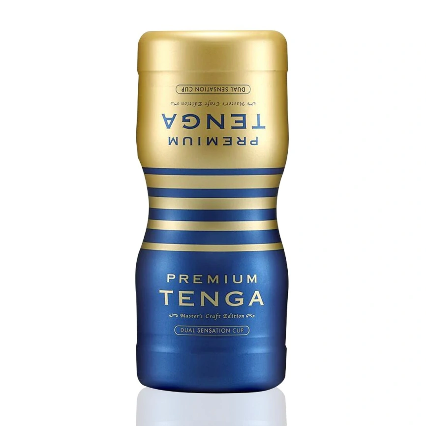 Мастурбатор Tenga Premium Dual Sensation Cup, двухсторонний, с двумя независимыми каналами фото 2
