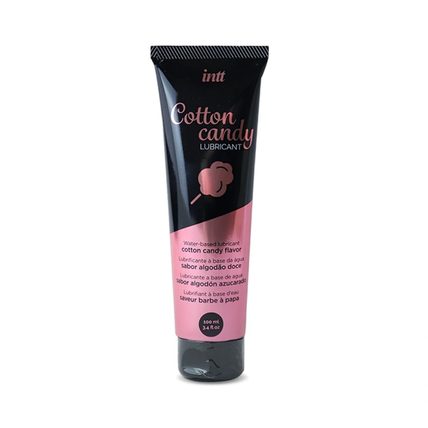 Лубрикант на водной основе Intt Cotton Candy (100 мл) вкус сладкая вата, густой и скользкий фото 2