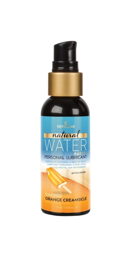 Смазка на водной основе Sensuva Natural WaterBased Orange Creamsicle 57 мл без глицерина и парабенов фото 3