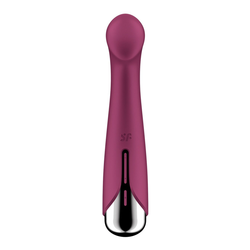 Вібратор з ротацією Satisfyer Spinning G-Spot 1 Red, плоский майданчик для стимуляції точки G фото 6