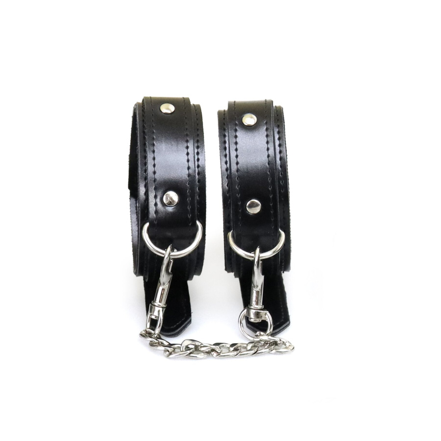 Поножі з екошкіри Art of Sex - Legcuffs Emoji фото 2
