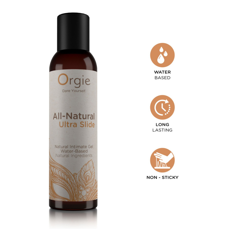 Лубрикант на водній основі Orgie All Natural Ultra Slide, 150 мл, суперковзний, нелипкий фото 3