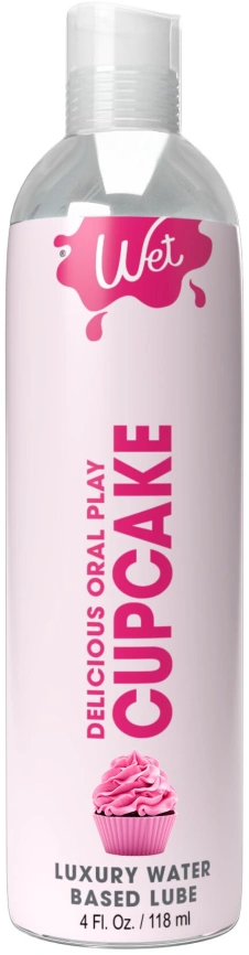 Лубрикант на водной основе Wet Oral Play Cupcake (118 мл), съедобный, без сахара фото 1