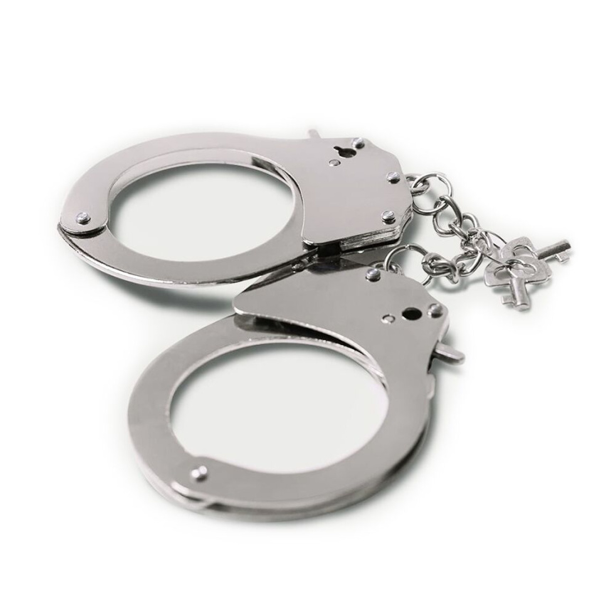 Наручники металеві Adrien Lastic Handcuffs Metallic (поліцейські) фото 2