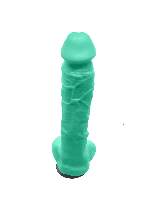 Мило у формі пеніса Чистий Кайф Turquoise size XL, крафтове мило-член, натуральне фото 3