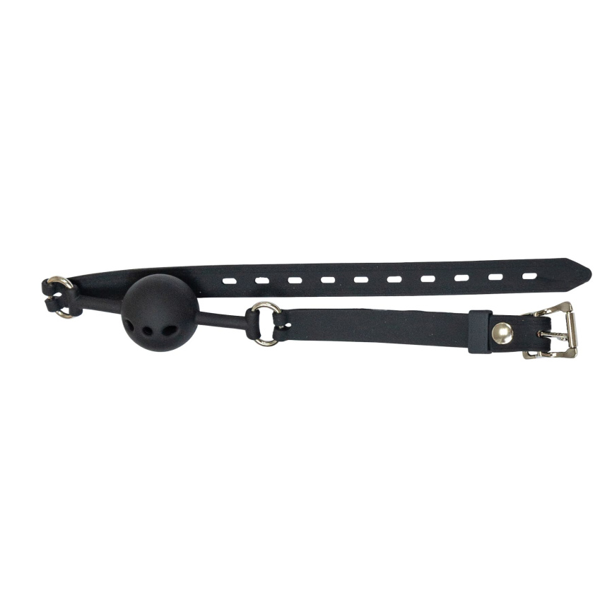Кляп Punishment - Silicone Ball Gag - Black фото 3