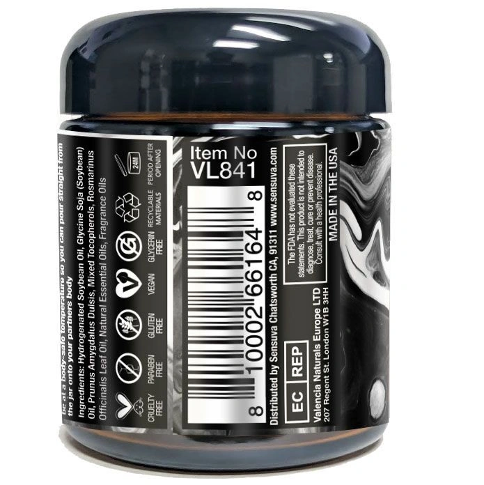 Массажная свеча Sensuva [HE]RO Dark Temptation Massage Oil Candle 113г фото 2