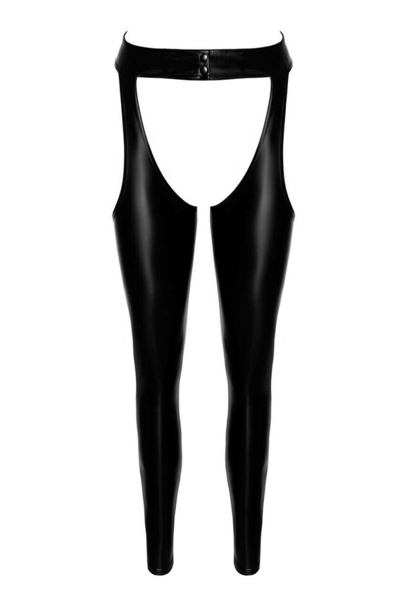 Легінси Noir Handmade F323 Rebel, XL, black, під латекс, з відкритими стегнами та сідницями фото 7