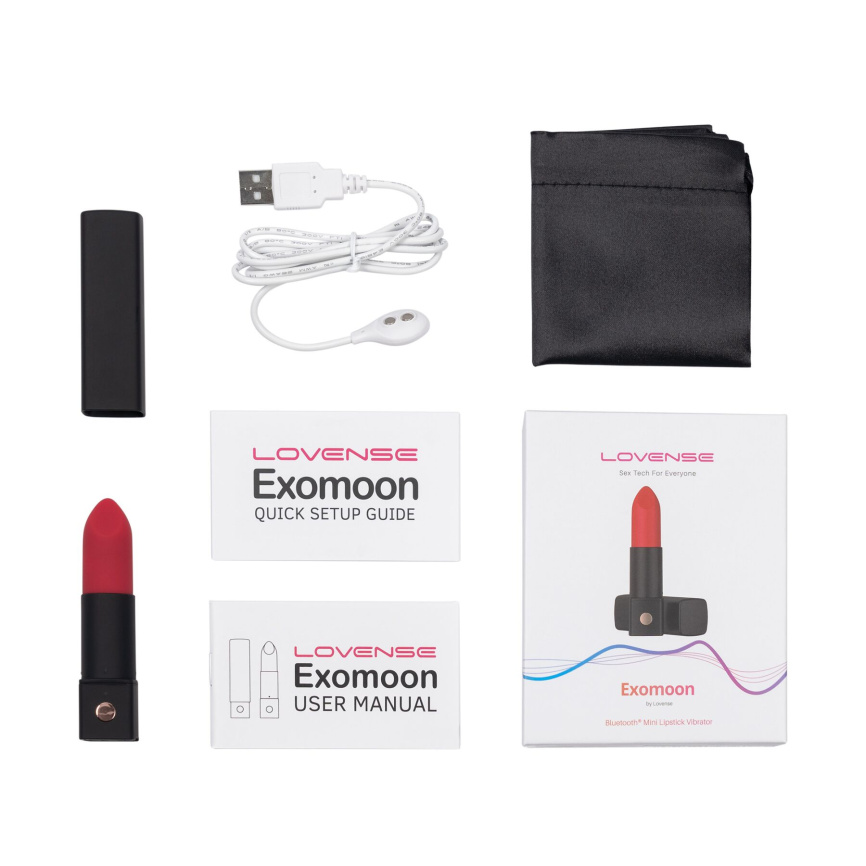 Вібратор-помада Lovense Exomoon, працює через застосунок фото 5