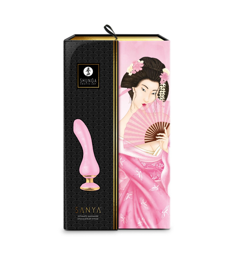 Вібратор для точки G Shunga Sanya Light Pink, гнучкий стовбур фото 7