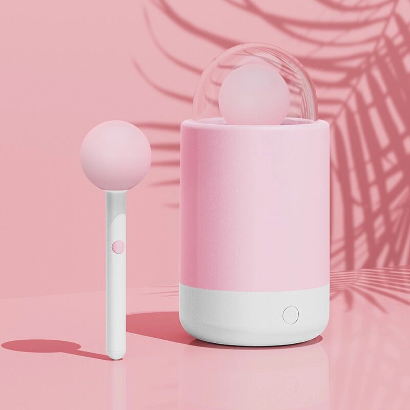 Вибратор-конфетка на палочке KISSTOY Pink Pop, зарядный кейс-ночник, 10 режимов вибрации фото 6