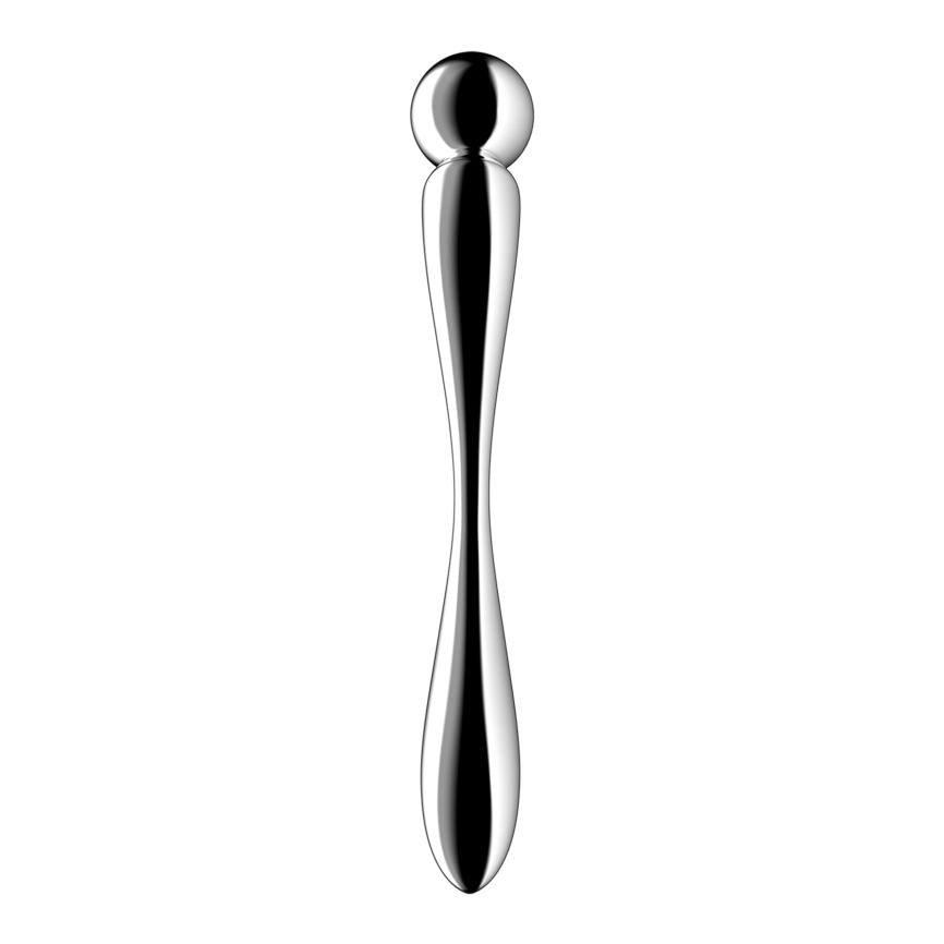 Металевий дилдо Satisfyer Star Force 2, двосторонній, можна нагрівати та охолоджувати фото 3
