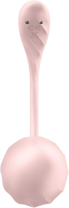 Смарт-виброяйцо Satisfyer Ribbed Petal Connect App Rose, управление со смартфона, пульт ДУ фото 4