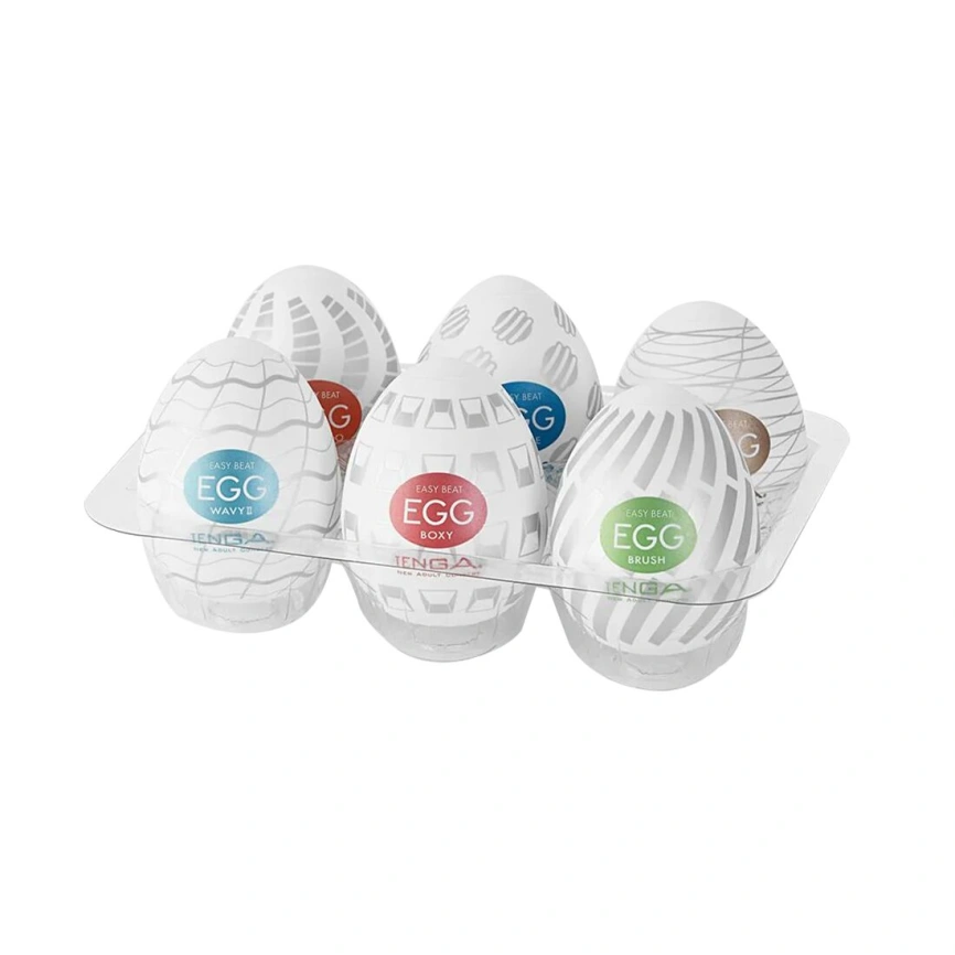 Набор мастурбаторов-яиц Tenga Egg New Standard Pack (6 яиц) фото 6