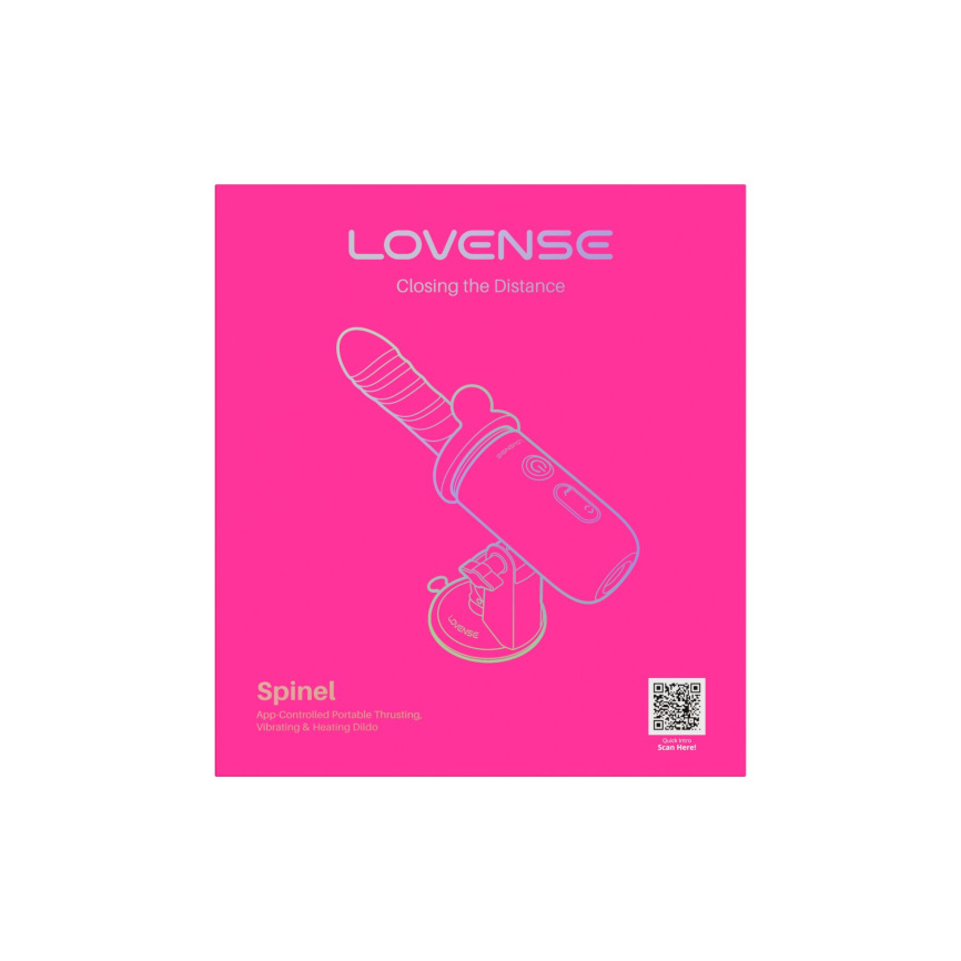 Смарт-міні секс-машина Lovense Spinel імітація фрикцій, підігрів, 3 насадки, на присосці фото 9