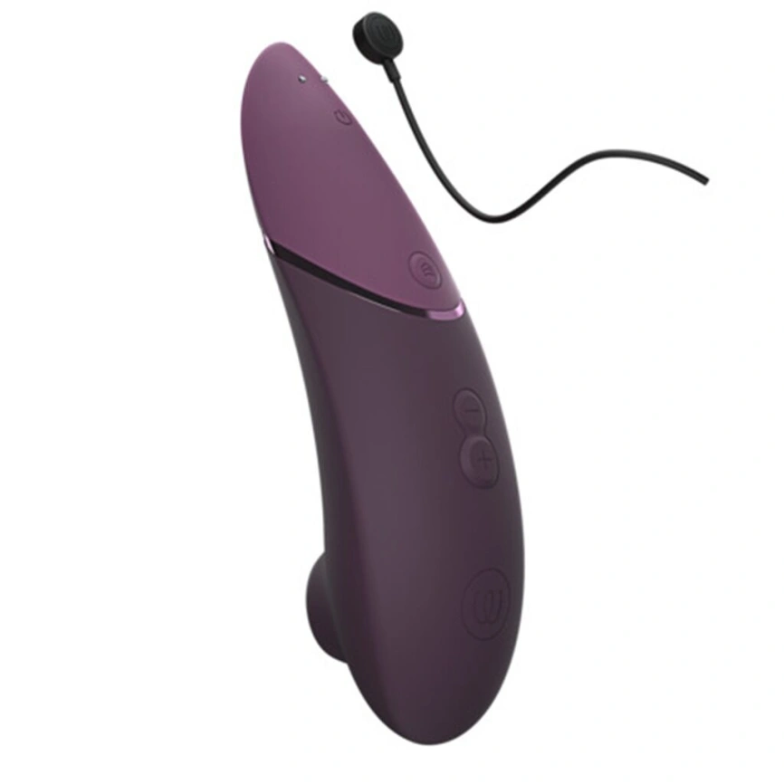Вакуумный клиторальный стимулятор Womanizer Next Dark Purple, 3D Pleasure Air, 14 уровней интенсивности фото 5