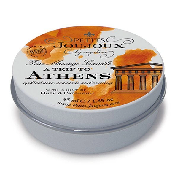 Массажная свечa Petits Joujoux - Athens - Musk and Patchouli (43 мл) с афродизиаками фото 1