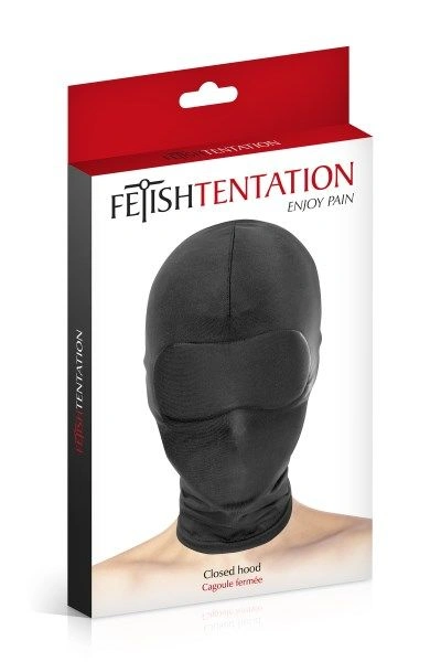 Капюшон для БДСМ Fetish Tentation Closed Hood с закрытыми глазами и ртом фото 2