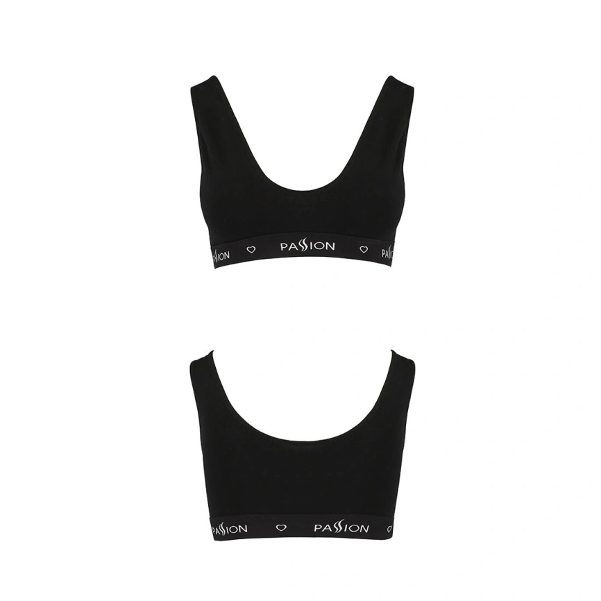 Спортивный топ с широкой резинкой Passion PS004 TOP XL, black фото 12