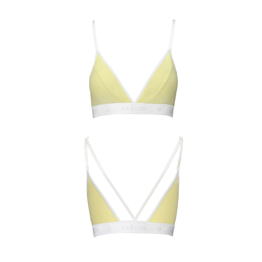 Спортивний топ з подвійними бретелями Passion PS007 TOP XL, yellow фото 4