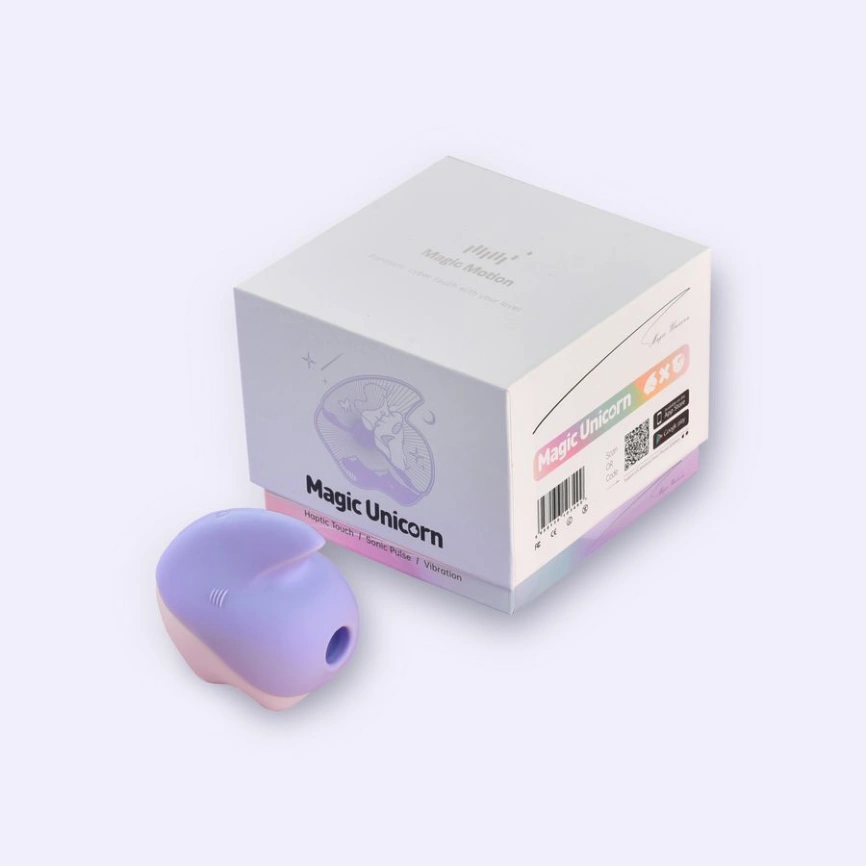 Вакуумный клиторальный смарт-стимулятор Magic Motion Unicorn Purple с вибрацией фото 8