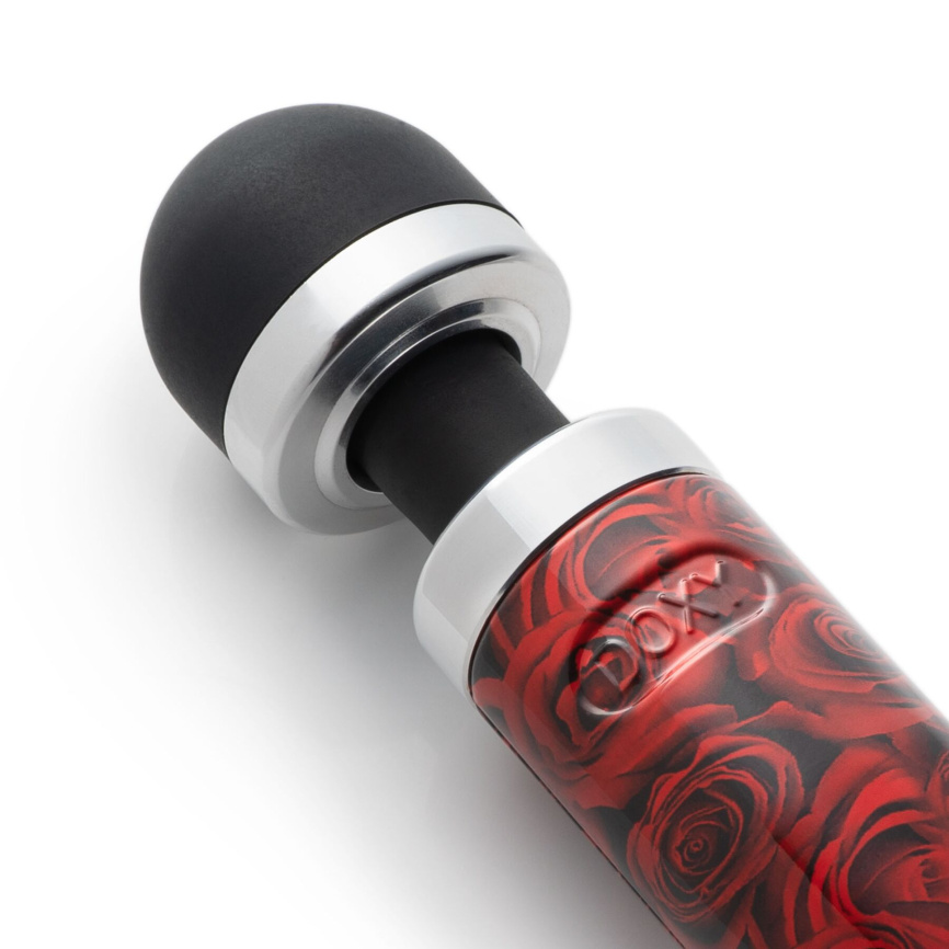 Вібромасажер DOXY Die Cast 3 ROSE PATTERN, дуже потужний, живлення 220В, металевий корпус фото 2