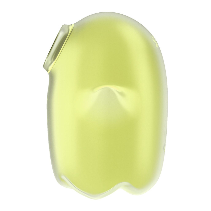 Вакуумний кліторальний стимулятор з вібрацією Satisfyer Glowing Ghost Yellow, світиться в темряві фото 3