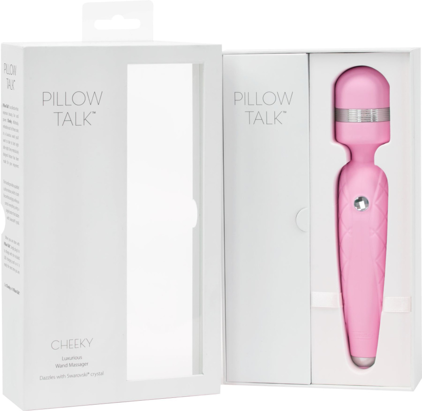 Розкішний вібромасажер PILLOW TALK - Cheeky Pink з кристалом Swarovsky, плавне підвищення потужності фото 10