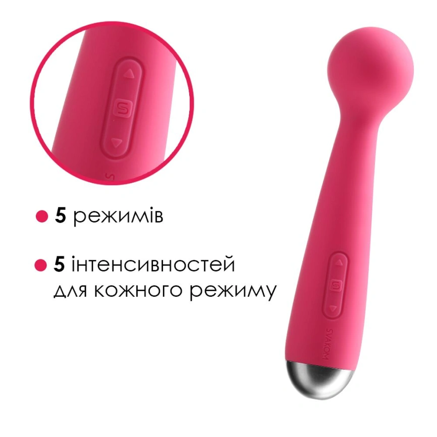 Вибромассажер с интеллектуальным режимом Svakom Mini Emma Plum Red фото 3