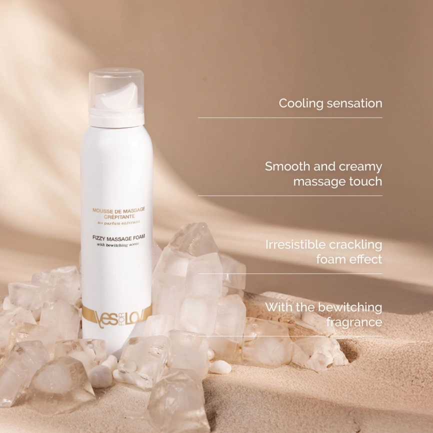 Массажная пена YESforLOV FIZZY MASSAGE FOAM with bewitching scent 150 мл фото 2