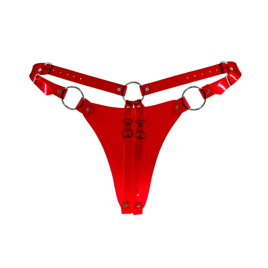 Трусики класичні Feral Feelings - String Bikini Red Trasparent фото 1