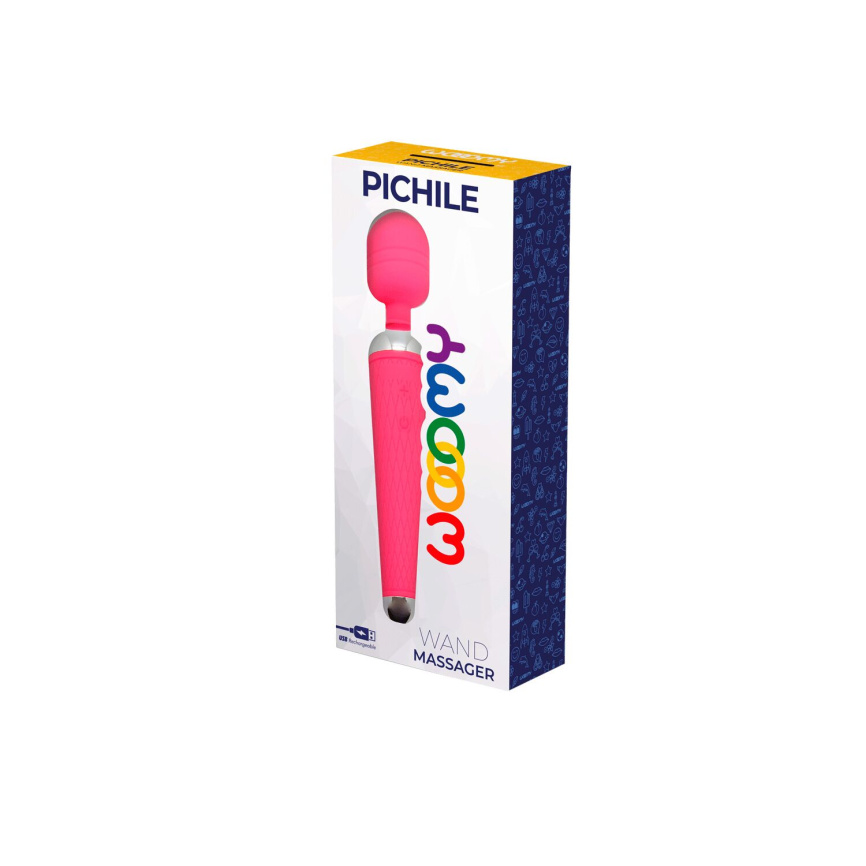 Вібромасажер Wooomy Pichile, потужний, 10 режимів вібрації фото 2