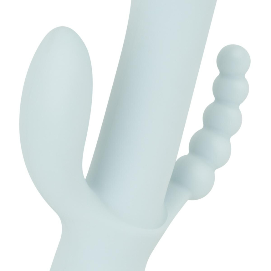Вібратор-кролик Good Vibes Only - SAGE Triple Stimulation Vibe Soft Silicone - Blue фото 5
