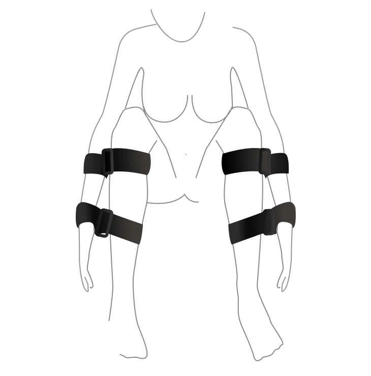 Набор для фиксации Art of Sex – BDSM Hands to feet Simple фото 2