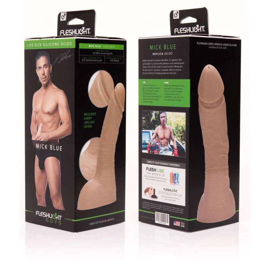 Фаллоимитатор Fleshlight Guys: Mick Blue Dildo, по слепку пениса фото 2