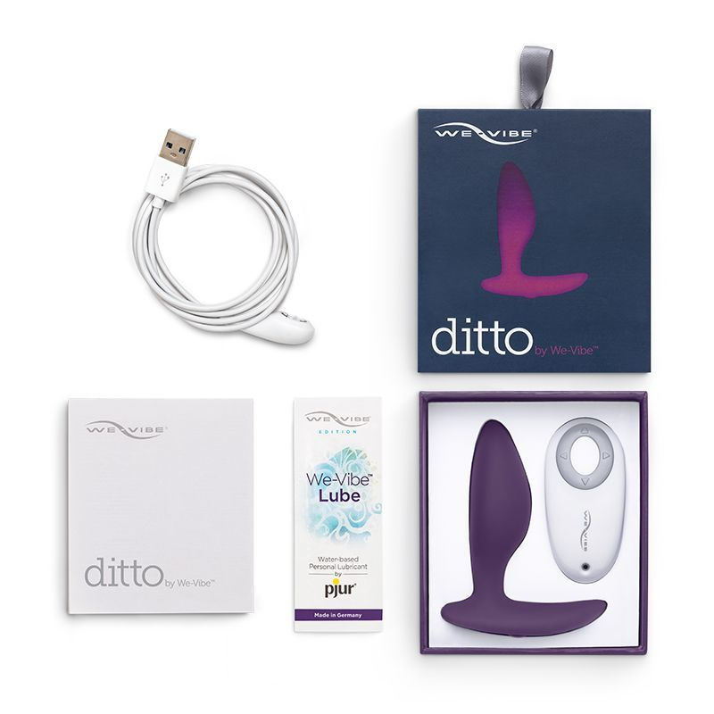 Анальна смарт-вібропробка We-Vibe Ditto Purple з пультом ДК фото 9