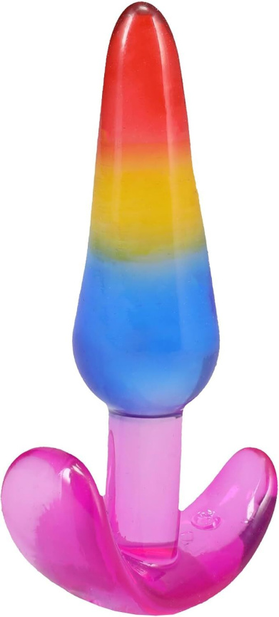 Набір анальних пробок Doc Johnson Crystal Jellies - Anal Trainer Set - Rainbow фото 3