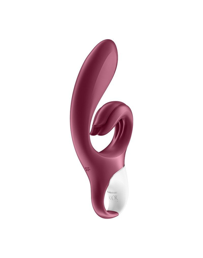 Вібратор-кролик Satisfyer Love Me Red, гнучкий, відросток з потрійним кінчиком фото 6