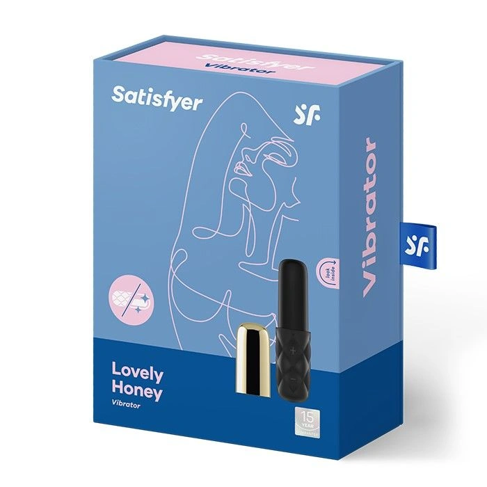 Мощный мини-вибратор Satisfyer Sparkling Darling Gold со съемным колпачком, 16 режимов работы фото 4