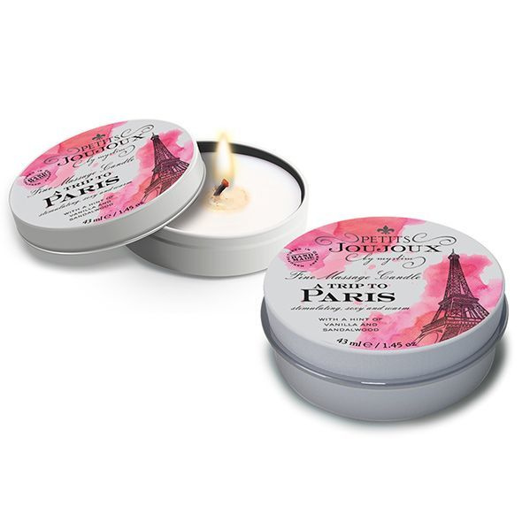 Масажна свічка Petits Joujoux - Paris - Vanilla and Sandalwood (43 мл) з афродизіаками фото 2