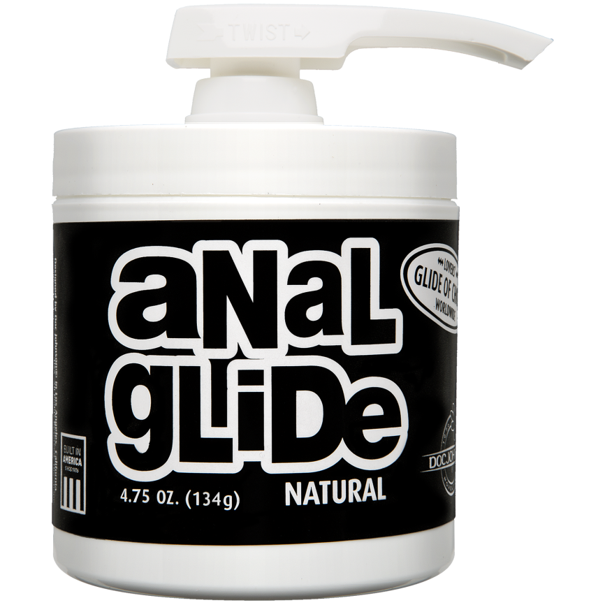 Анальна змазка на олійній основі Doc Johnson Anal Glide Natural (127 г) тривале ковзання фото 1