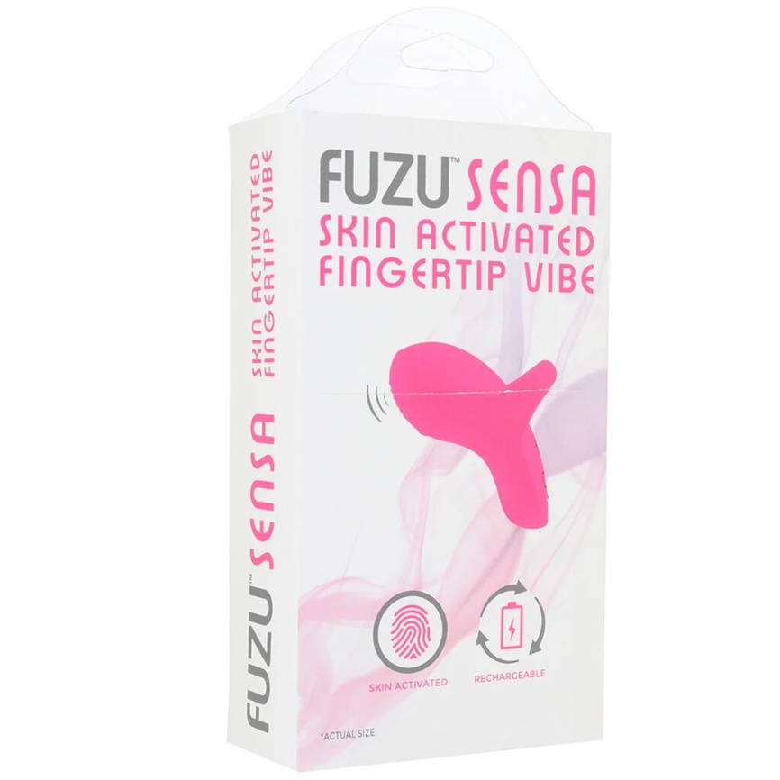 Вібратор на палець FUZU Sensa Skin Activated Fingertip Vibe – Pink, сенсорне керування, 8 режимів фото 6