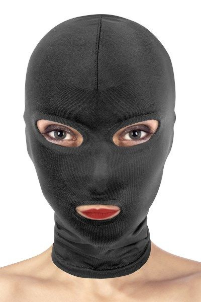 Капюшон для БДСМ з відкритими очима та ротом Fetish Tentation фото 1