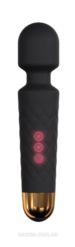 Мінівібромасажер Dorcel Wand Wanderful Black потужний, водонепроникний, 18 режимів роботи фото 1