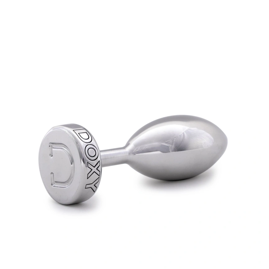 Металлическая анальная пробка DOXY Butt Plug SMOOTH, гладкая, диаметр 3,3 см фото 2