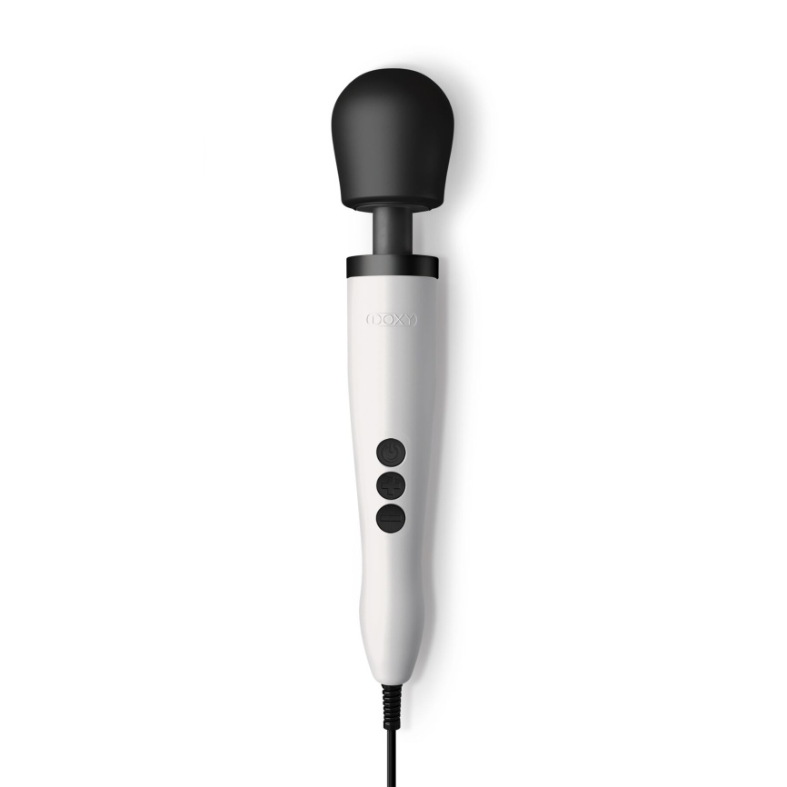 Вібромасажер DOXY Original White, дуже потужний, живлення 220В, пульсівні вібрації фото 7