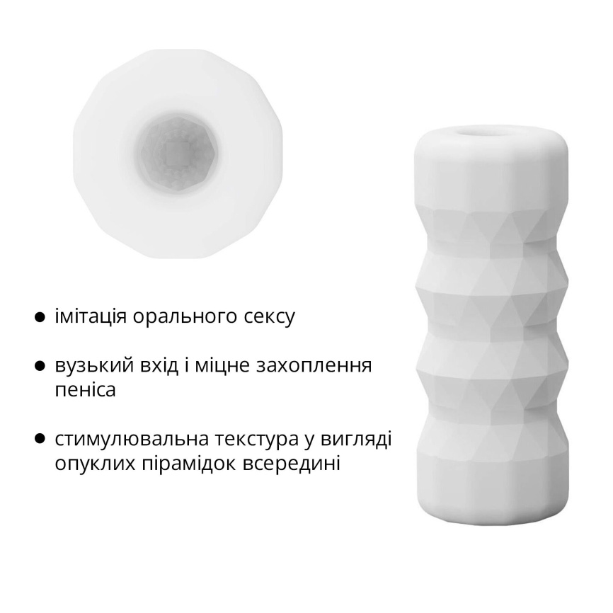 Мастурбатор Otouch DECOR 1-B, ефект всмоктування, пружні пірамідки фото 11