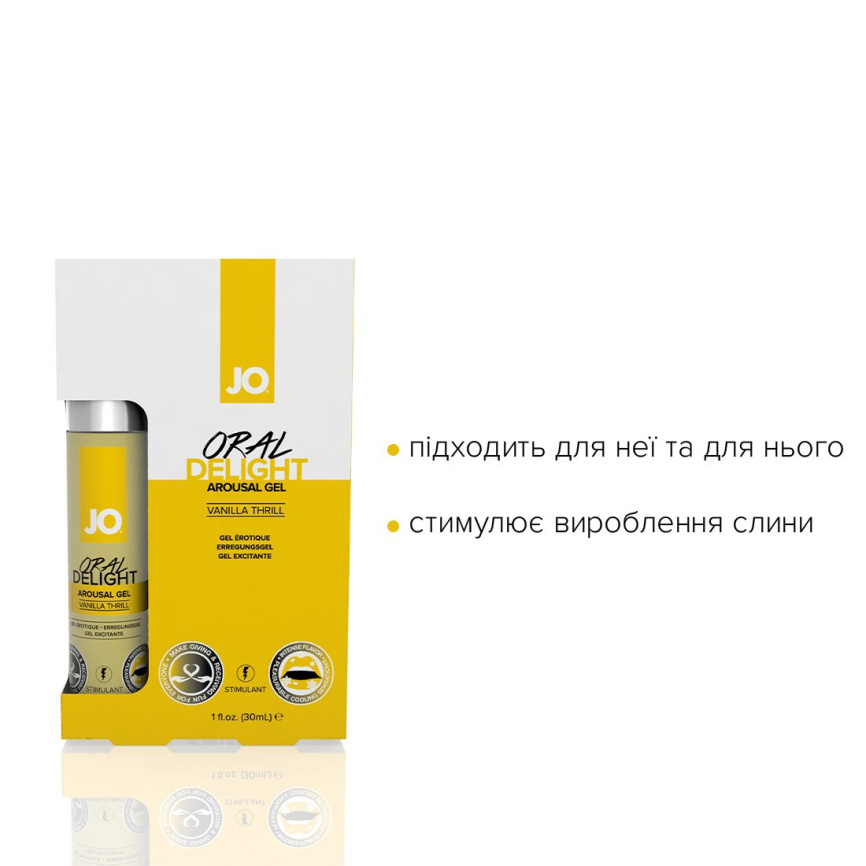 Гель для оральних пестощів JO Oral Delight Vanilla Thrill (30 мл), ефект холод-тепло фото 3