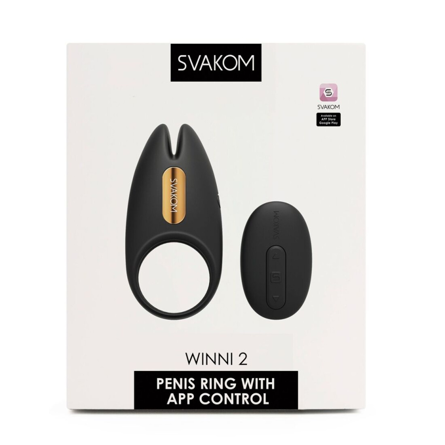 Ерекційне віброкільце Svakom Winni 2, керування зі смартфона, пульт ДК фото 8